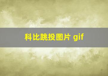 科比跳投图片 gif